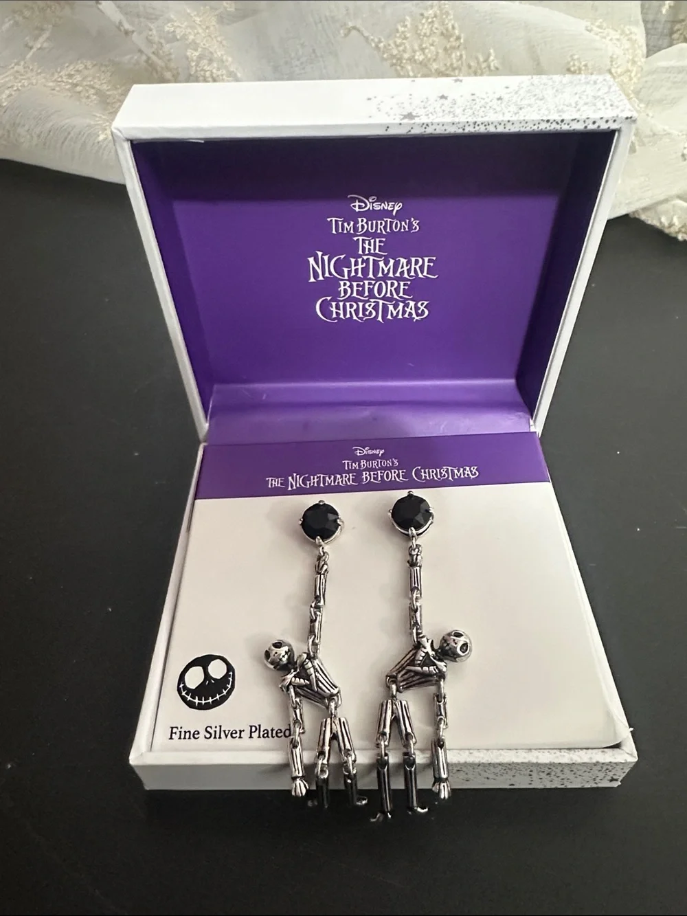 Disney the nightmare before Christmas Jack Skellington  dangle earrings